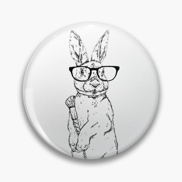 Item preview, Rabbit wearing glasses. designed and sold by Sophie Worsfold.