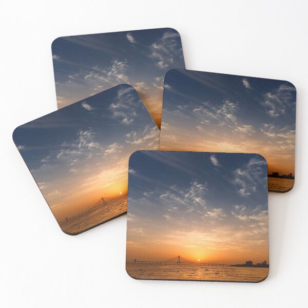 Item preview, Mumbai Sea link at sunset with vibrant colours. designed and sold by CameraDesign.