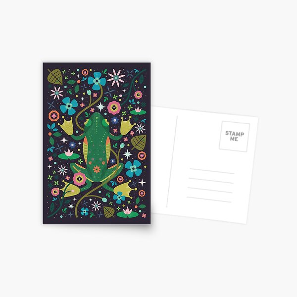 Grenouille botanique Carte postale