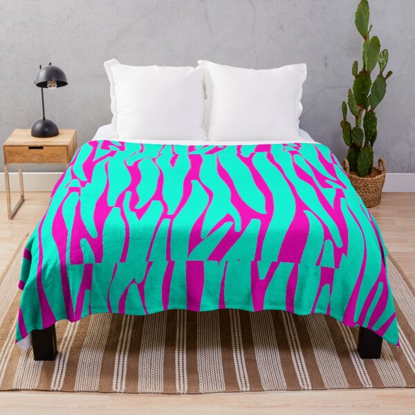 Item preview, Pink and Blue Tiger or Zebra Print designed and sold by Infinotterns.
