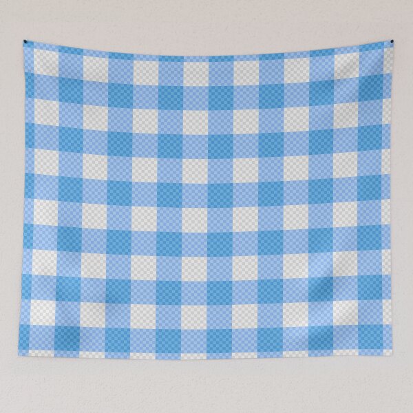 Item preview, Blue checkered tablecloth spring picnic designed and sold by CervantesArte20.
