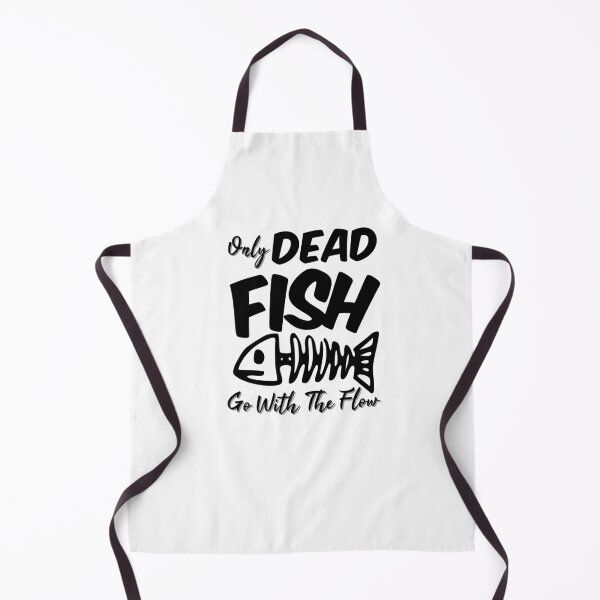 Item preview, Only Dead Fish Go With the Flow Motivational Quote designed and sold by DesignsVault.