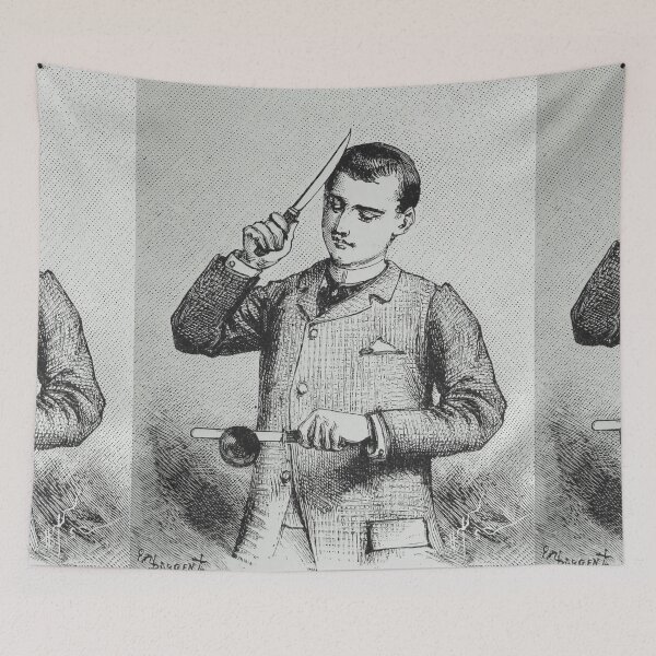 Item preview, Magic floating trick vintage magician art designed and sold by Vintage Designs +.