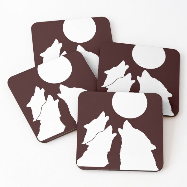 Item preview, 3 Wolves, 1 Moon Minimal designed and sold by Introvert Retrospective.