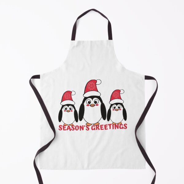 Item preview, Season's Greetings Penguins With Santa Hats designed and sold by ChelleCreate.
