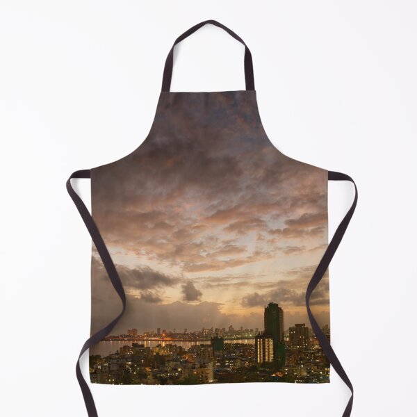 Item preview, Mumbai skyline in rainy season after sunset, India. designed and sold by CameraDesign.