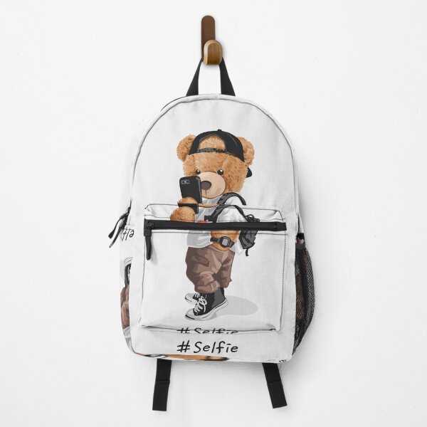 Item preview, Cool Bear Toy Taking Selfie Illustration designed and sold by Peekonet.