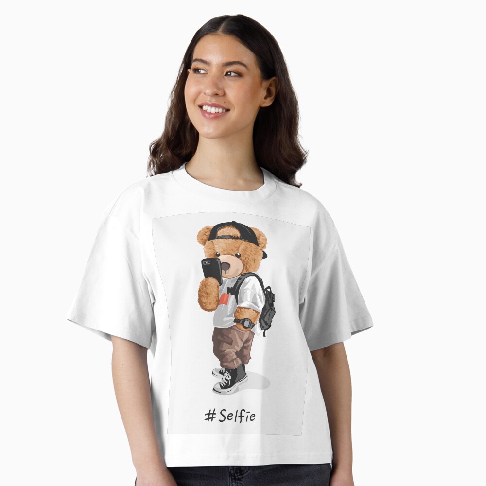 Cool Bear Toy Taking Selfie Illustration Essential T-Shirt