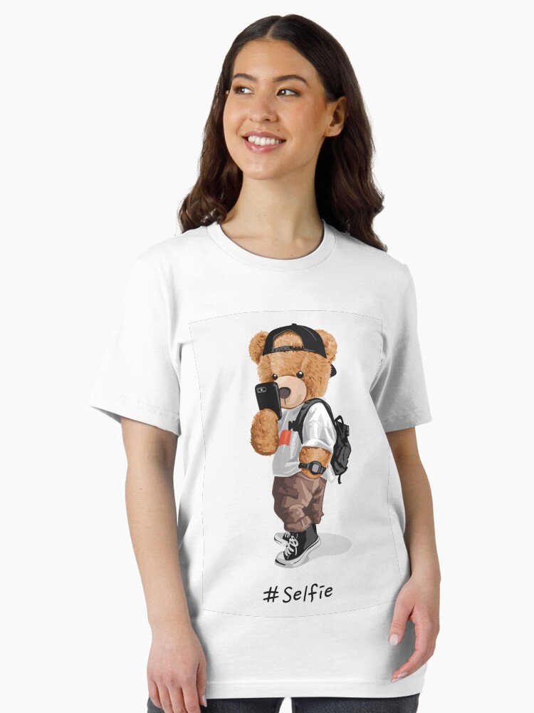 Cool Bear Toy Taking Selfie Illustration Essential T-Shirt