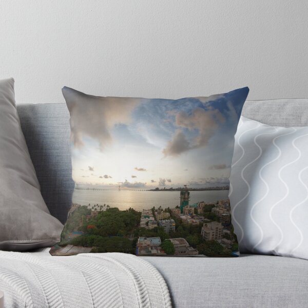 Item preview, Mumbai Sea link at sunset with Mumbai skyline, India. designed and sold by CameraDesign.