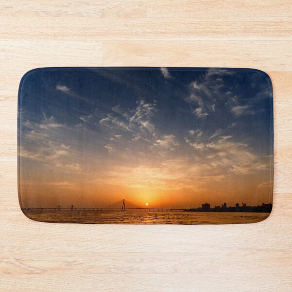 Item preview, Mumbai Sea link at sunset with vibrant colours. designed and sold by CameraDesign.