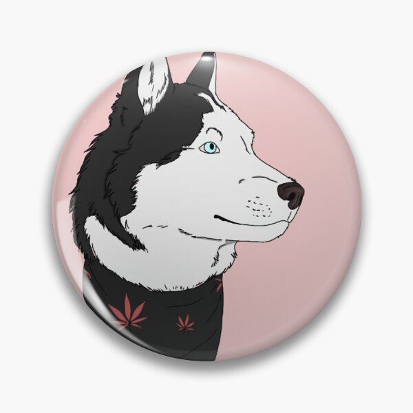 Item preview, Marijuana Husky - Black with black bandana designed and sold by PsychedelicLad.