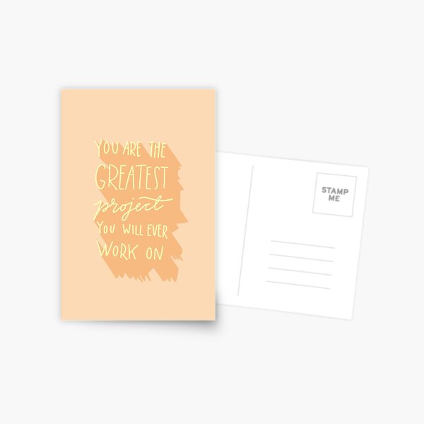 You Are The Greatest Project Postcard