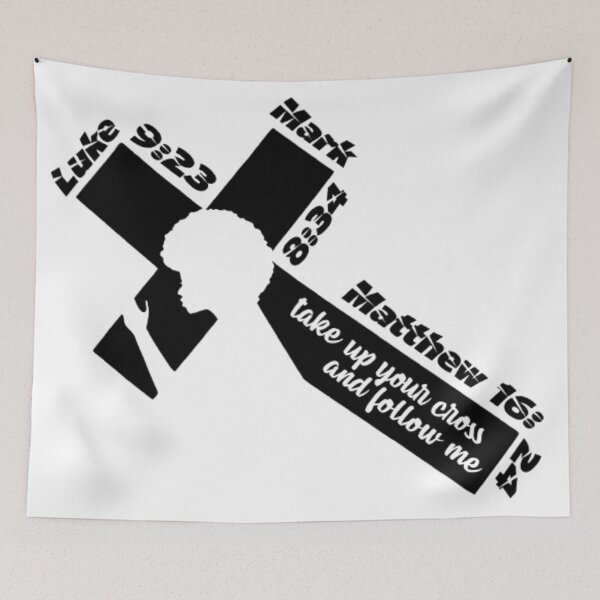 Item preview, TAKE UP YOUR CROSS AND FOLLOW ME (Luke 9:23, Mark 8:34, Matthew 16:24) designed and sold by BLYFTD.