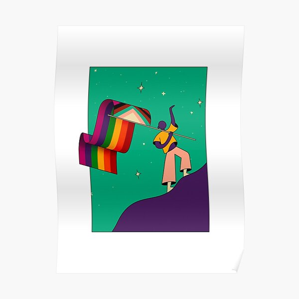 Raise your Pride Flag Poster