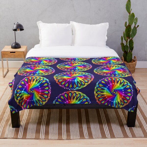 Aperçu de l'œuvre Mandala ballon arc-en-ciel créée et vendue par SpiroCat.