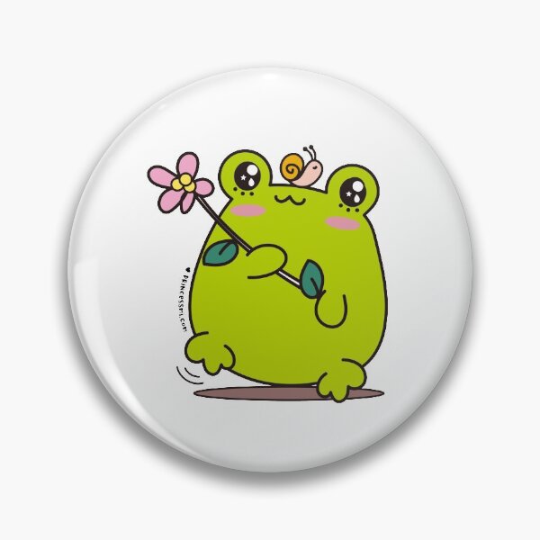 Item preview, cute frog, kawaii frog cartoon designed and sold by princessmi-com.