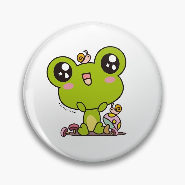 Item preview, cute frog, kawaii frog cartoon designed and sold by princessmi-com.