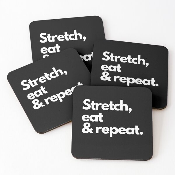 Item preview, Stretch, eat and repeat : Fitness lover designed and sold by Ila Mandlik.