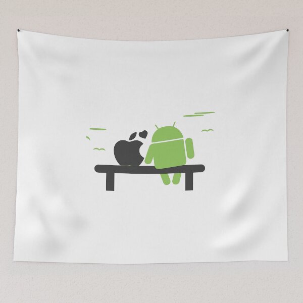 Item preview, iOS is in love with Android, From Android with Love designed and sold by devtshirts.
