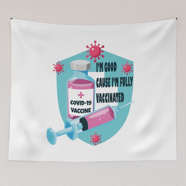 Item preview, i'm good cause i'm fully vaccinated designed and sold by charaf19.