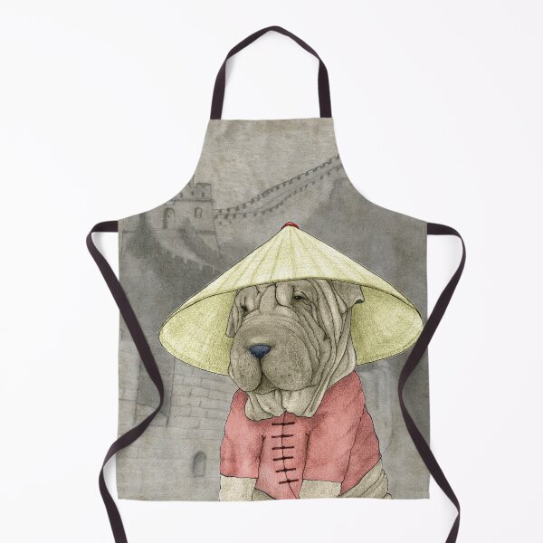 Item preview, Shar Pei on The Great Wall designed and sold by barruf.