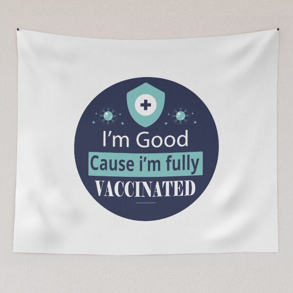 Item preview, i'm good cause i'm fully vaccinated designed and sold by charaf19.