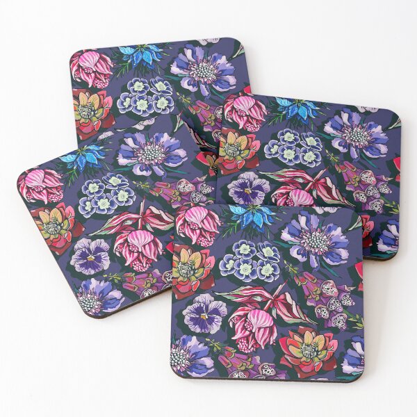 Item preview, Floraciones tropicales en tonos joya designed and sold by ariellemorris.