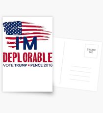I'm Deplorable Postcards