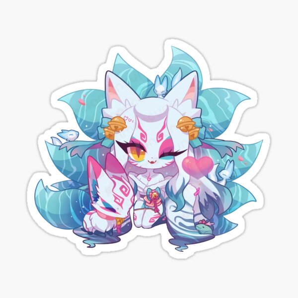 Süße Geisterblüte Ahri Sticker