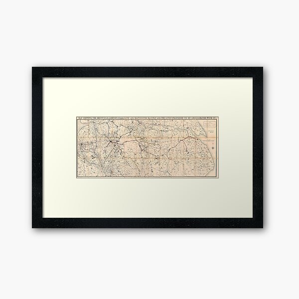 Item preview, Map of Northern England, 1846 designed and sold by sheffarchives.