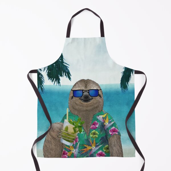 Item preview, Sloth on summer holidays drinking a mojito designed and sold by barruf.
