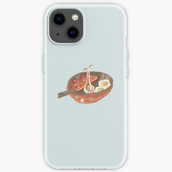 Calcifer (w/ bacon and eggs) iPhone Soft Case
