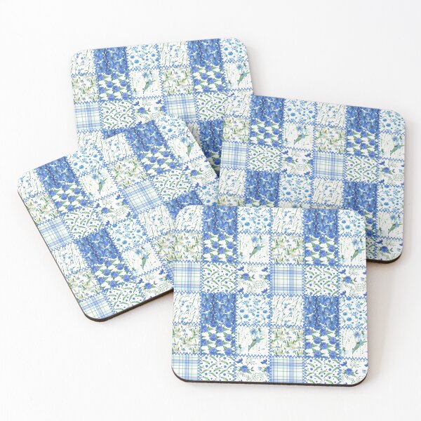 Item preview,  Floral colorful patchwork Quilting patterns designed and sold by DesignForGifts.