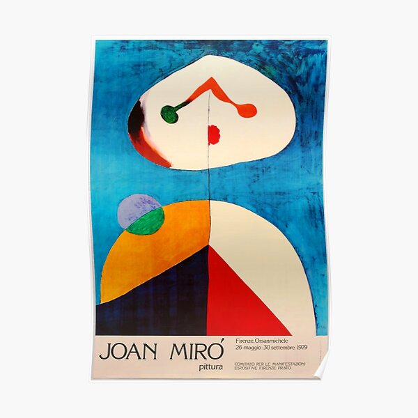 Joan Miro Pittura Florence Orsanmichele Poster