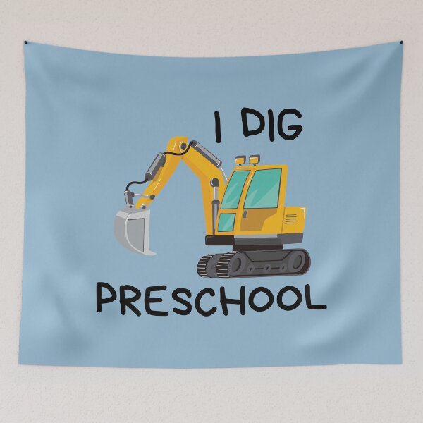 Item preview, I dig preschool  designed and sold by AllPrintsAndArt.