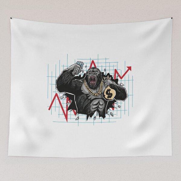 Item preview, gorilla crashing market , gorilla Stock  designed and sold by TRIBExSPACE.