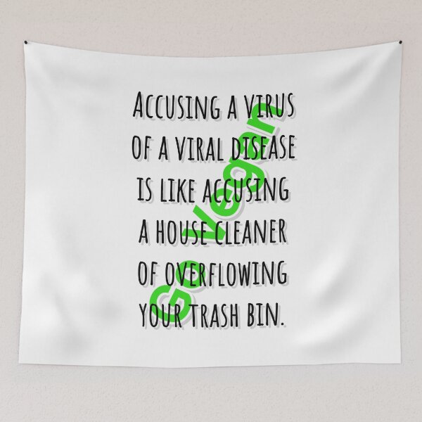 Item preview, Accusing viruses - go vegan designed and sold by reIntegration.