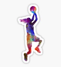 young woman basketball player 05 Sticker