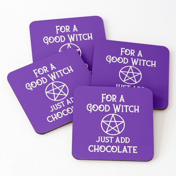 Item preview, Purple For a Good Witch Just Add Chocolate Cheeky Witch® designed and sold by cheekywitch.