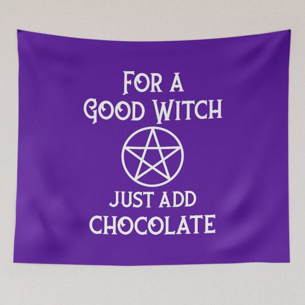 Item preview, Purple For a Good Witch Just Add Chocolate Cheeky Witch® designed and sold by cheekywitch.
