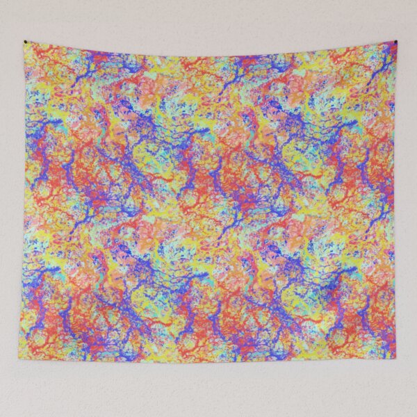 Item preview, blue orange abstract designed and sold by WONDER-ANING.