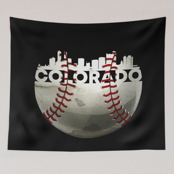 Item preview, Outstanding Colorado Baseball Ball With Real Denver Skyline From Colorado designed and sold by Urosek.
