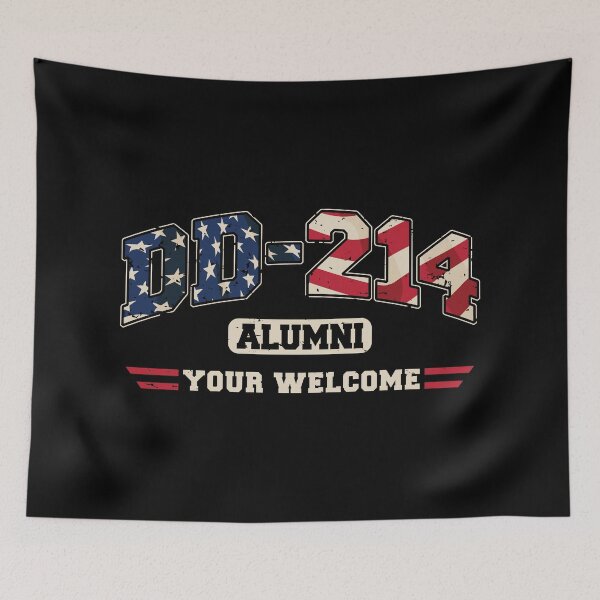 Item preview, DD-214 Alumni Your Welcome Military Veteran Vintage Red White and Blue designed and sold by hobrath.
