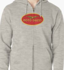 Vintage Moto Guzzi logo, 1990 Zipped Hoodie