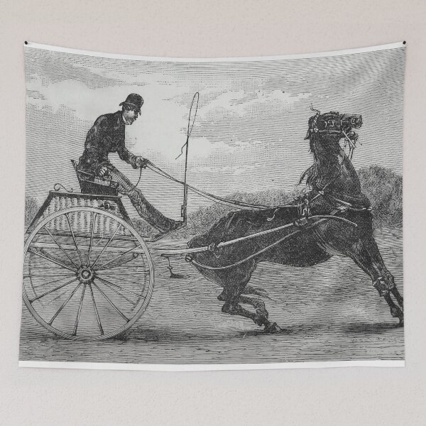 Item preview, Vintage horse and cart illustration designed and sold by Vintage Designs +.