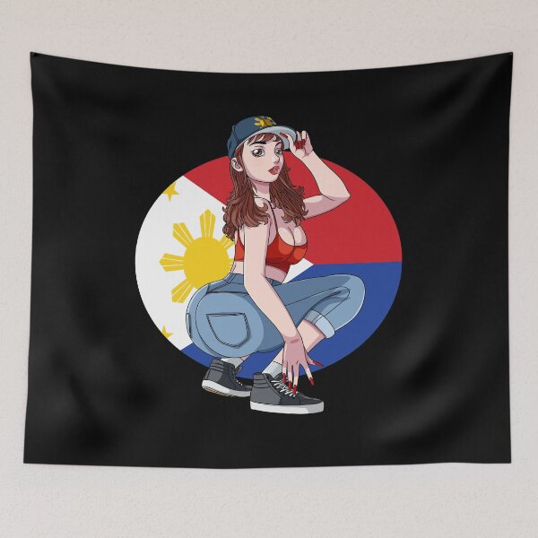 Item preview, Pinay Girl Filipina Strong Philippines Flag Filipino Pride designed and sold by Nosek1ng.