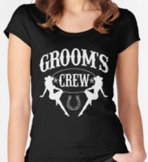 Old West Bachelor Party - Groom's Crew Version Women's Fitted Scoop T-Shirt