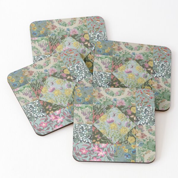 Item preview, Decorative flower patchwork #2 designed and sold by fairytaleprints.