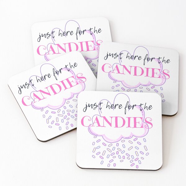 Item preview, I'm just here for the candies sticker designed and sold by Canfy Girl.